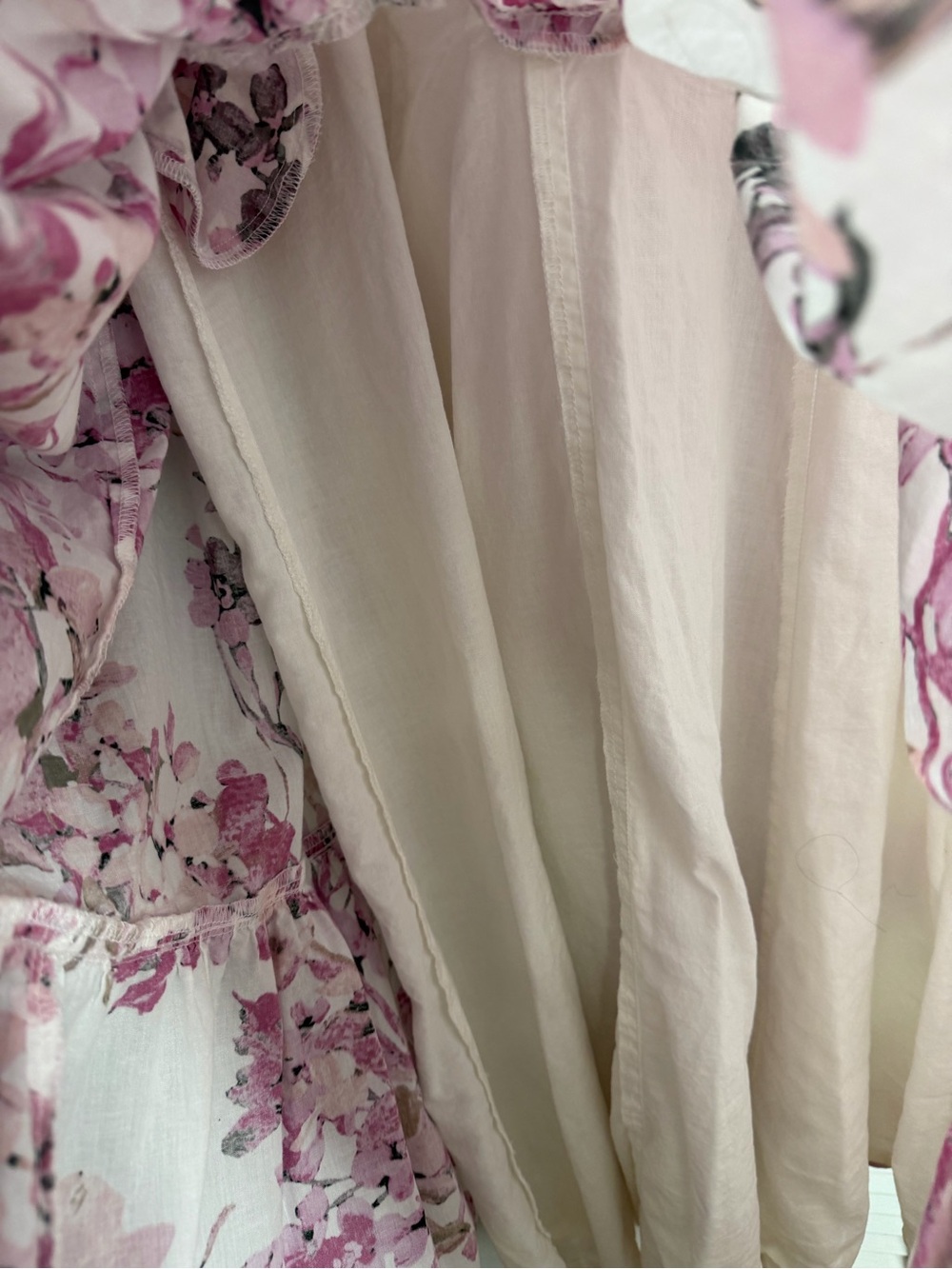 Calvin Klein Tiered Floral Midi Dress with Waist Tie  Medium Cottagecore summery - Picture 5 of 11